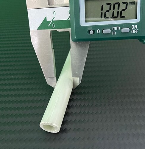Cam Fiber Boru Pro Dış/İç Çap: 12mm/10mm