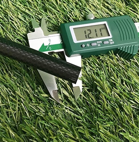 Karbon Fiber Boru 3K Desenli Çap:12mm-10mm