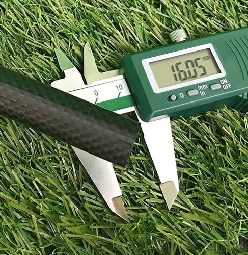 Karbon Fiber Boru 3K Desenli Çap:16mm-14mm